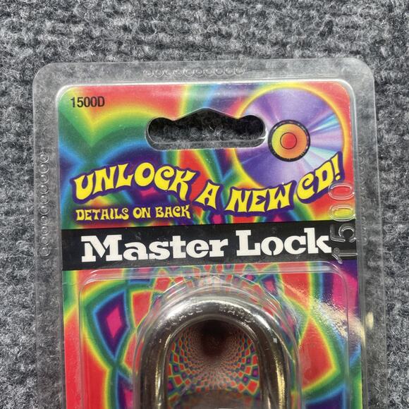 Master Lock 1500D Locker Lock Combination Anti-Shim Padlock Black New Vintage - Picture 2 of 6